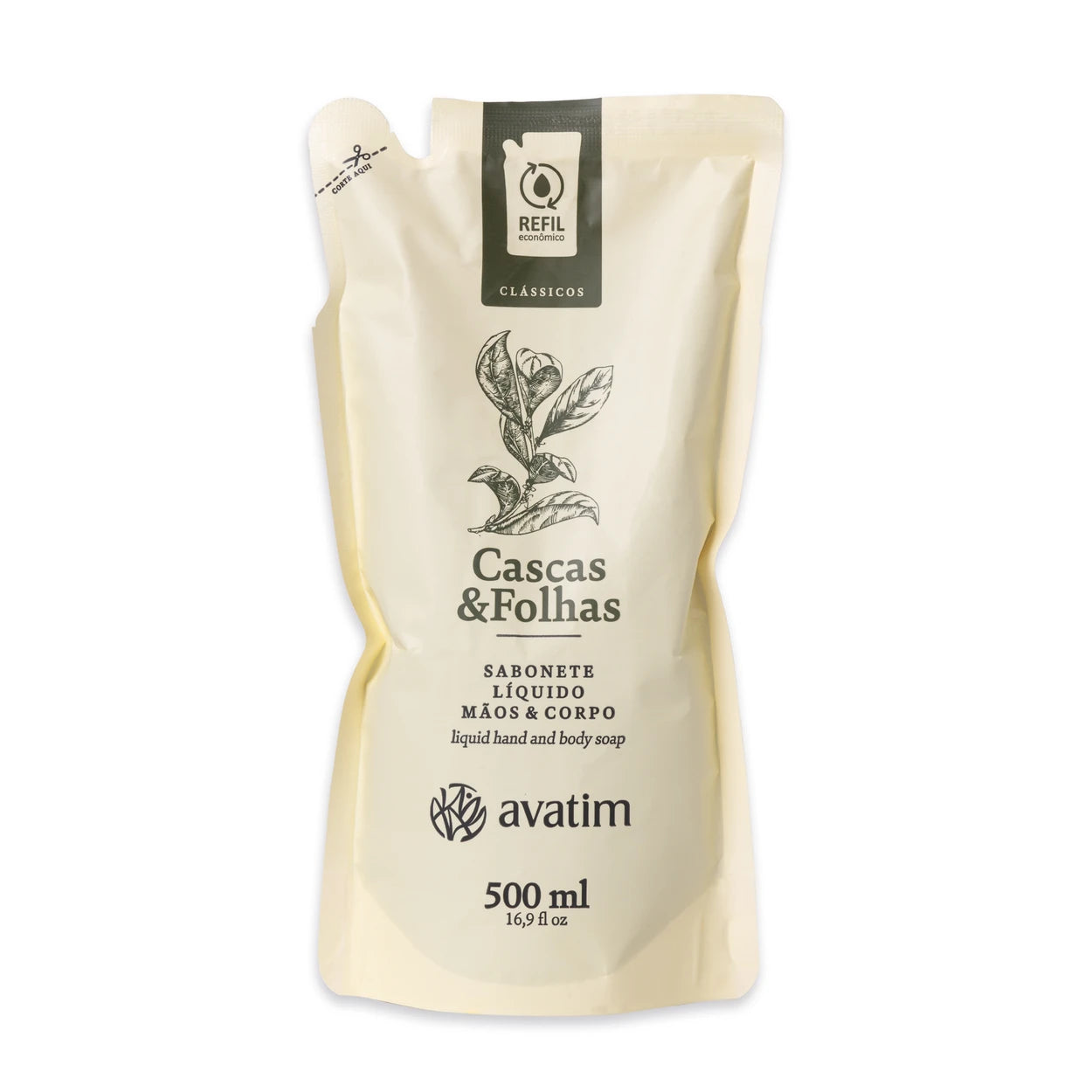 Avatim Refil Sabonete Líquido Cascas & Folhas 500ml