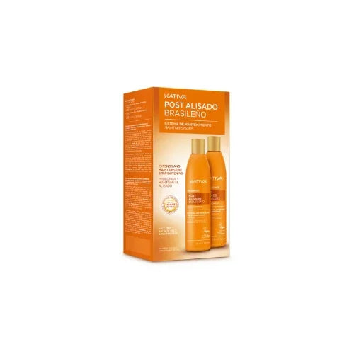 Kativa Post Alisado Kit 2 unidades Shampoo + Condicionador 255ml - Ilha dos cosméticos