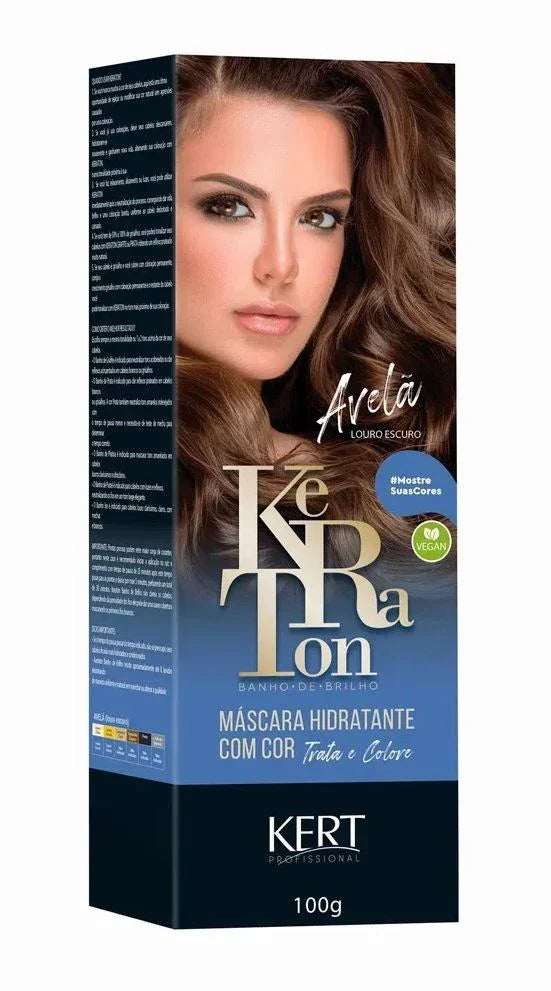 Keraton Banho De Brilho - Avelã 100g - Ilha dos cosméticos