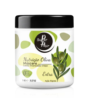 Super Hair Nutrição Oliva Cabelo Encaracolado Crespo Máscara 1kg - Ilha dos cosméticos