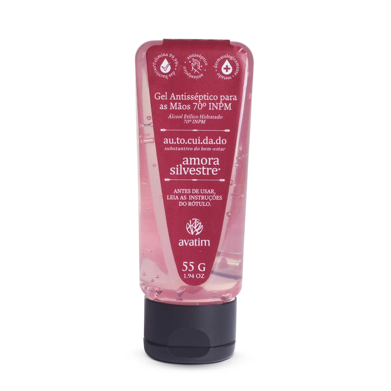 Avatim Álcool em Gel Amora Silvestre 55g Autocuidado
