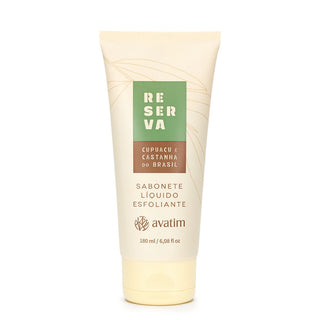 Avatim Reserva Sabonete Líquido Esfoliante Cupuaçu & Castanha do Brasil 180ml