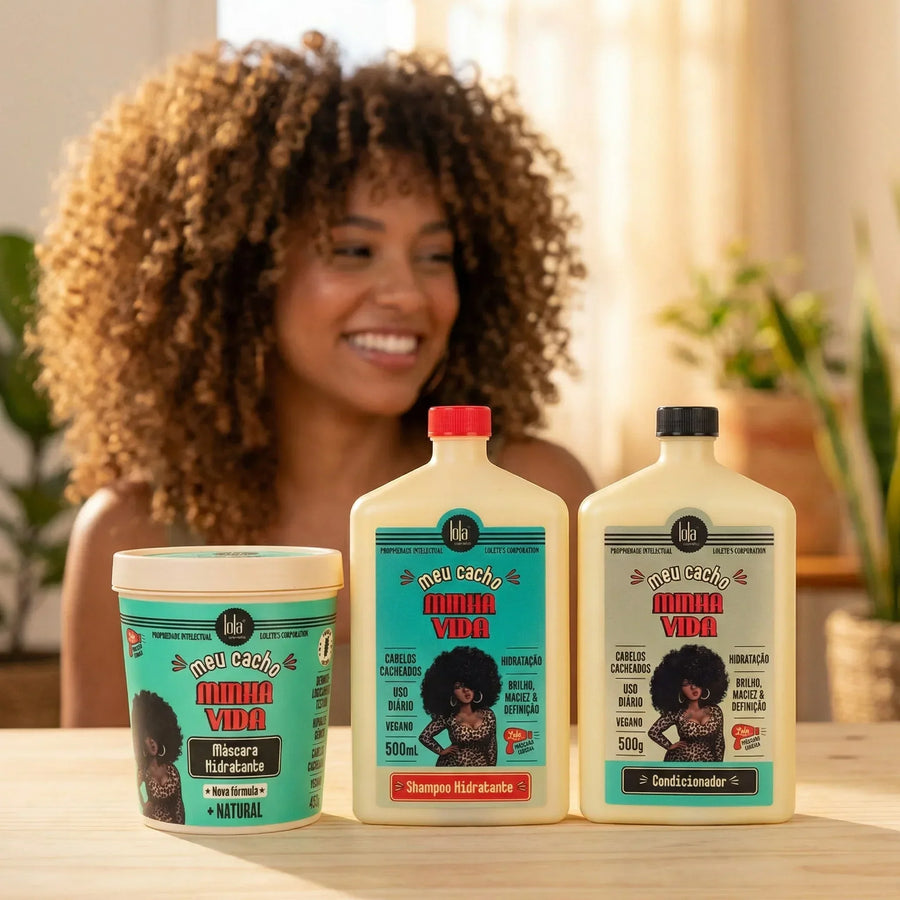 Lola Pack Meu Cacho minha Vida  Máscara+Shampoo+Condicionandor