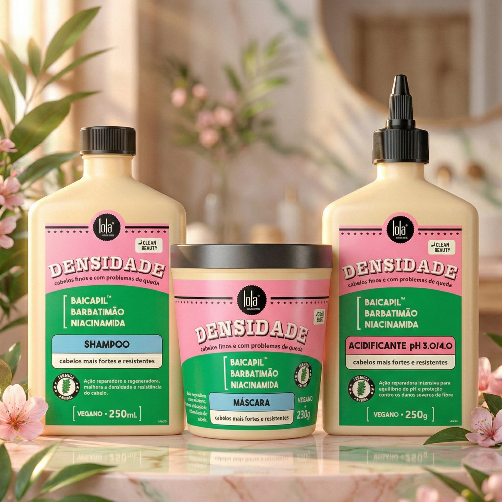 Lola Pack Densidade  Acidificante + Shampoo + Máscara