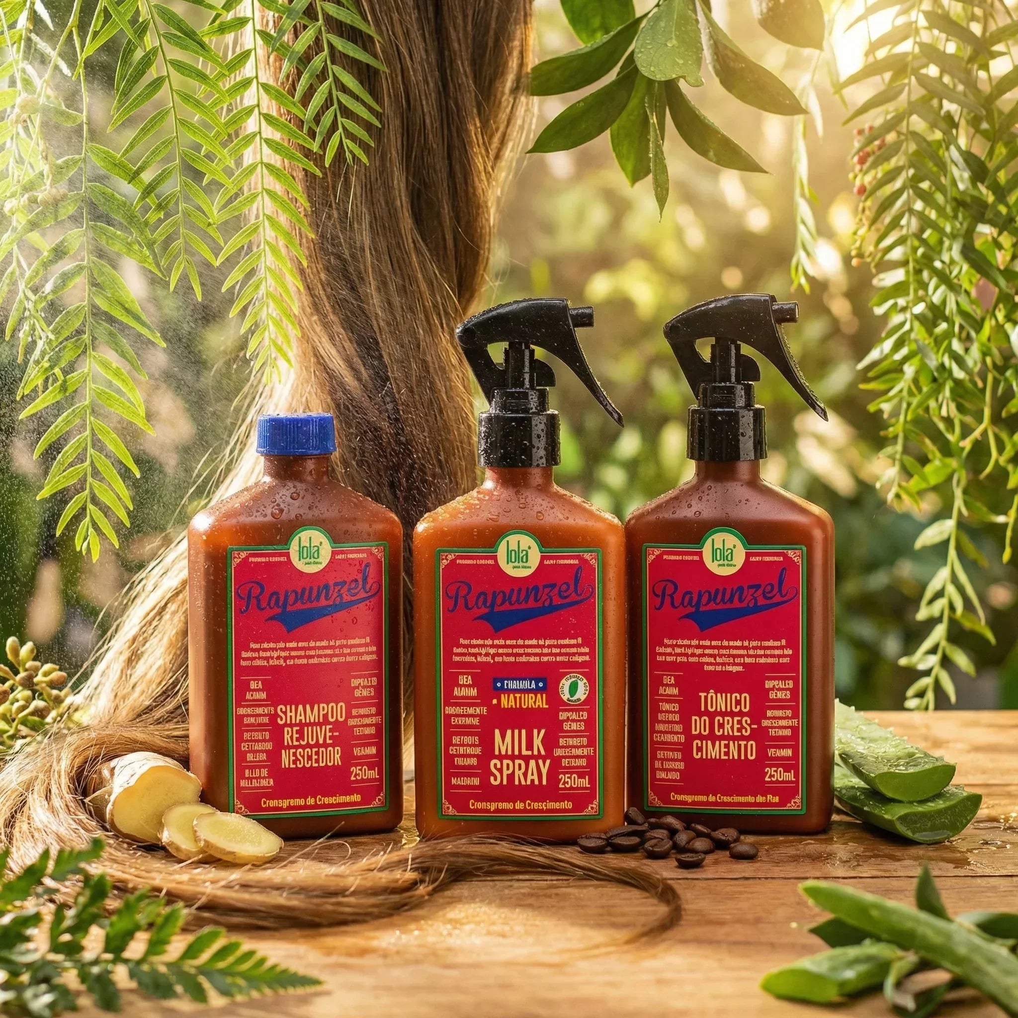 Lola Pack Rapunzel Crescimento Capilar Tónico + Shampoo + Milk