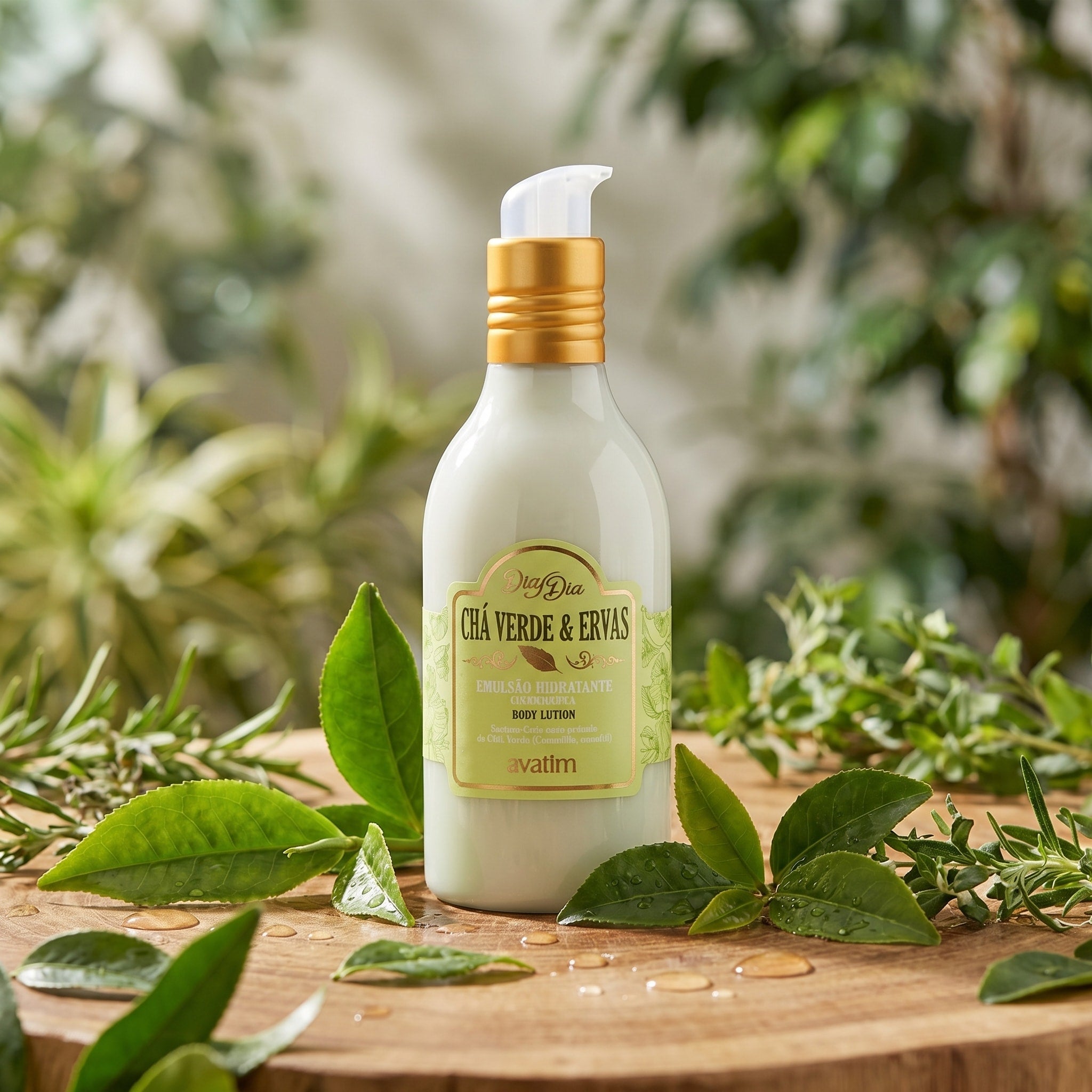 Avatim Emulsão Hidratante Chá Verde & Ervas 300ml Dia Dia