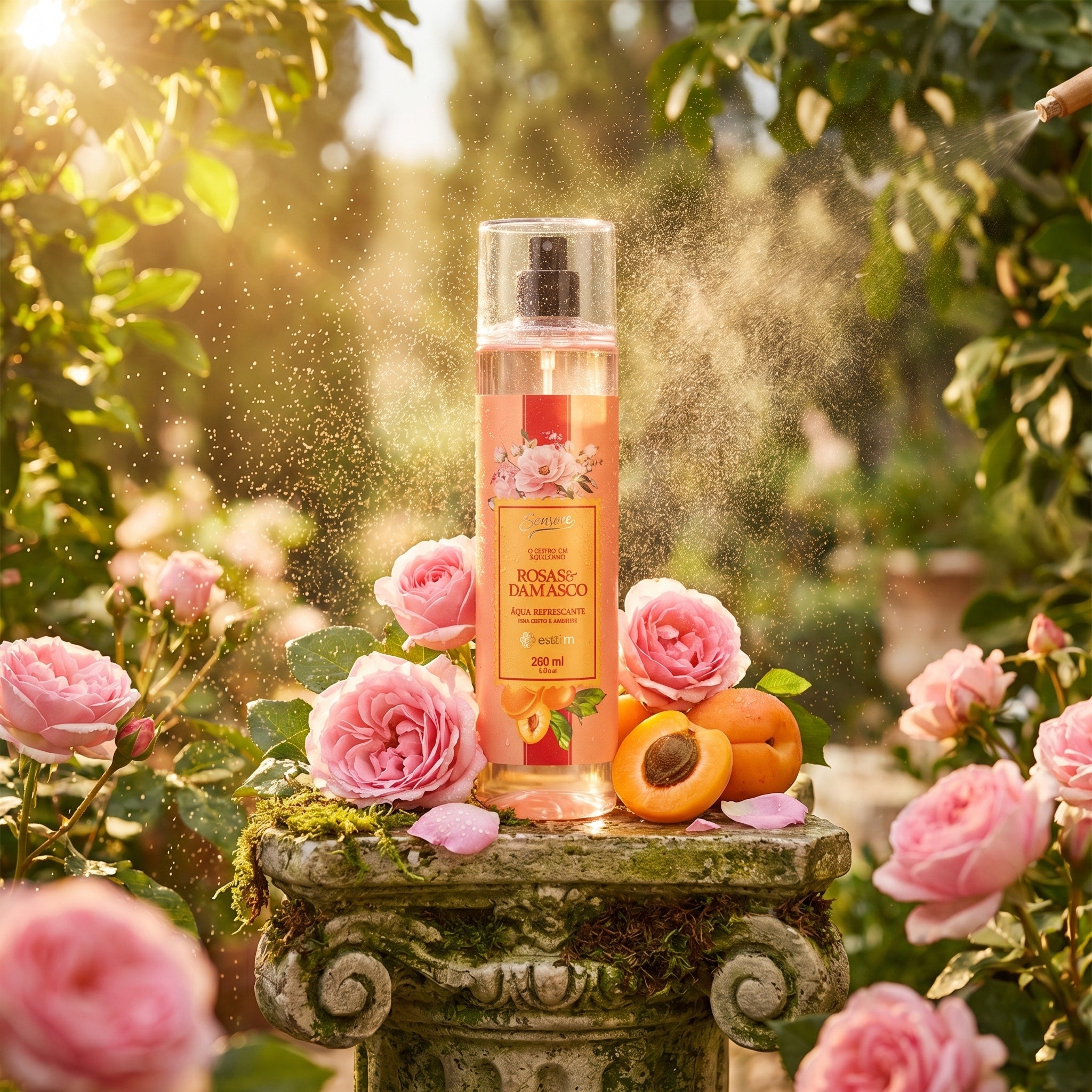 Avatim Água Refrescante para Corpo e Ambiente Rosas & Damasco 260ml Sensore