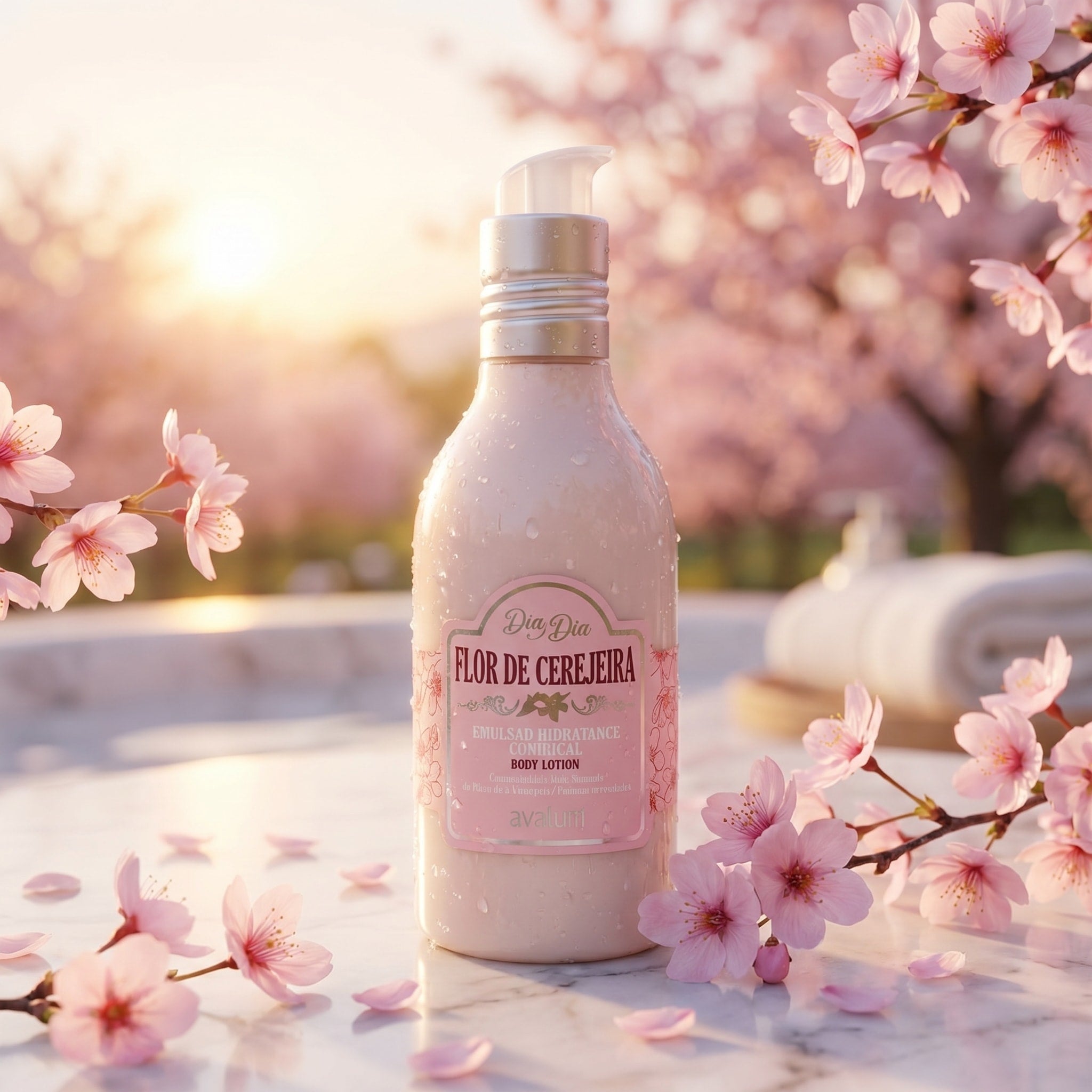 Avatim Dia Dia — Emulsão Hidratante Flor de Cerejeira 300ml