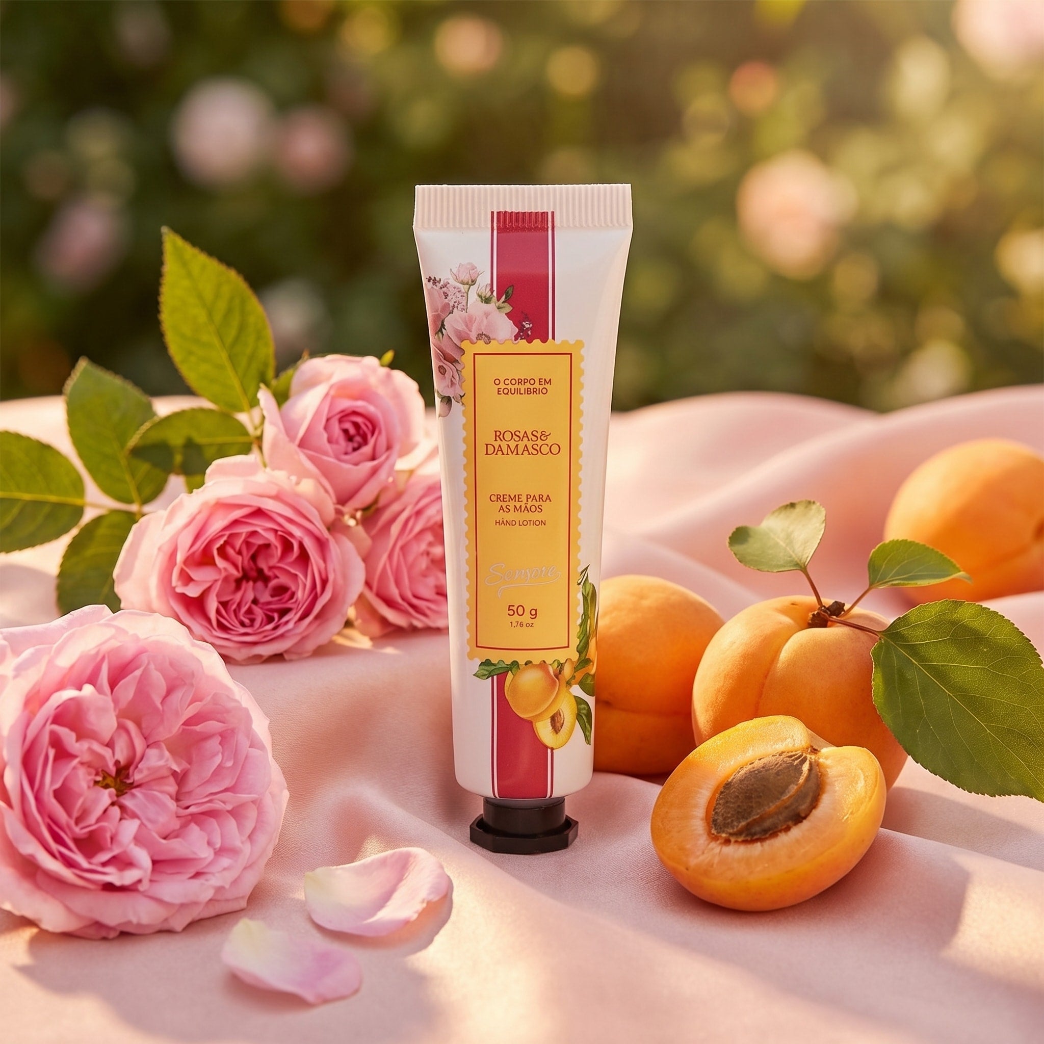 Avatim Creme Hidratante para Mãos Rosas & Damasco 50g Sensore