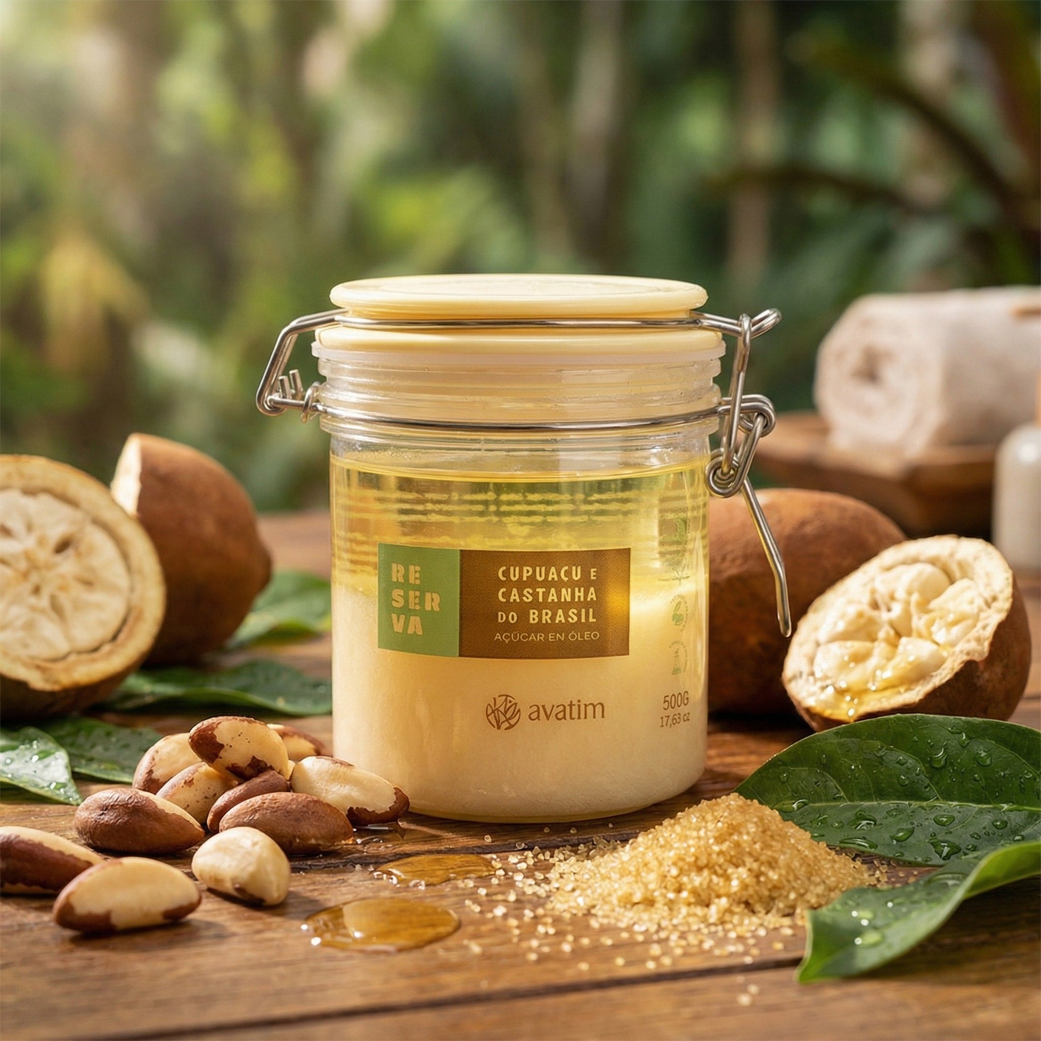Avatim Açúcar em Óleo Cupuaçu & Castanha do Brasil 500g