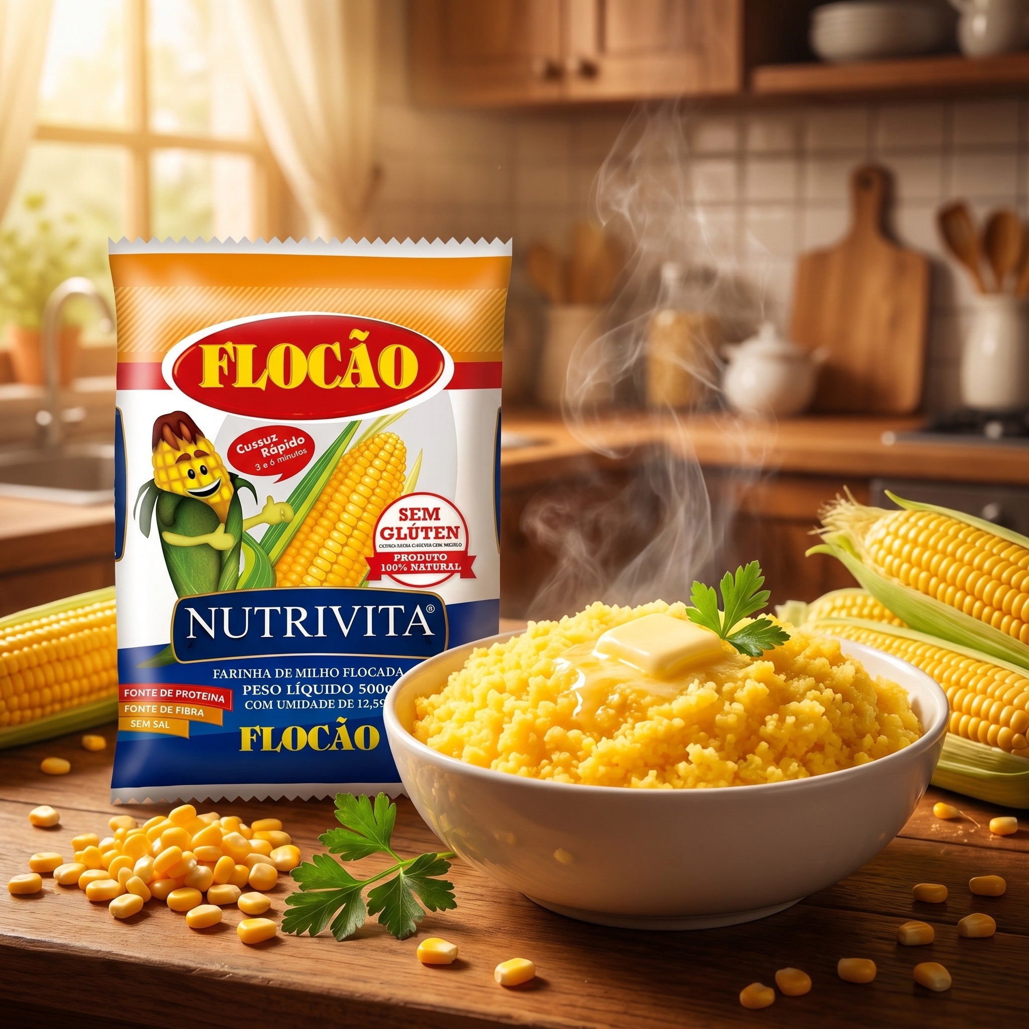 Nutritiva Flocao Milho 500g