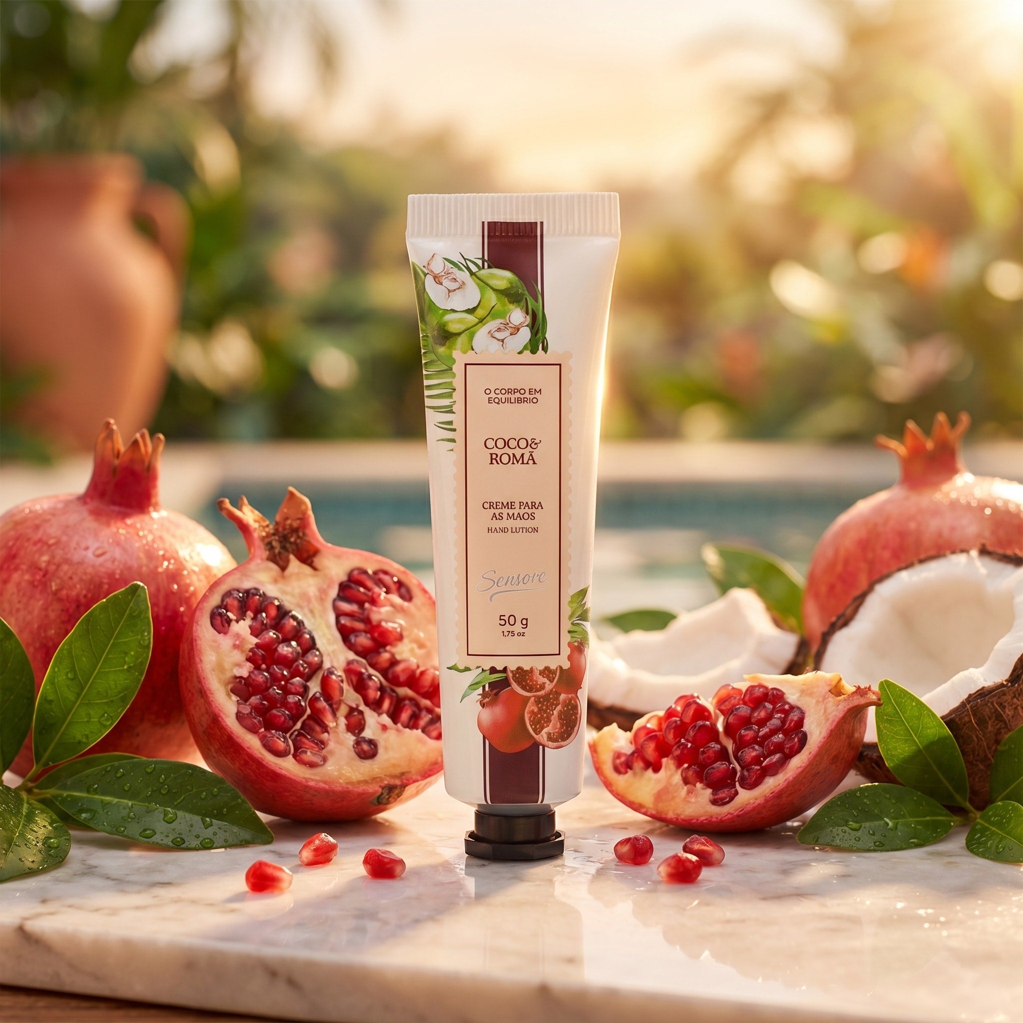 Avatim Creme Hidratante para Mãos Coco & Romã 50g Sensore