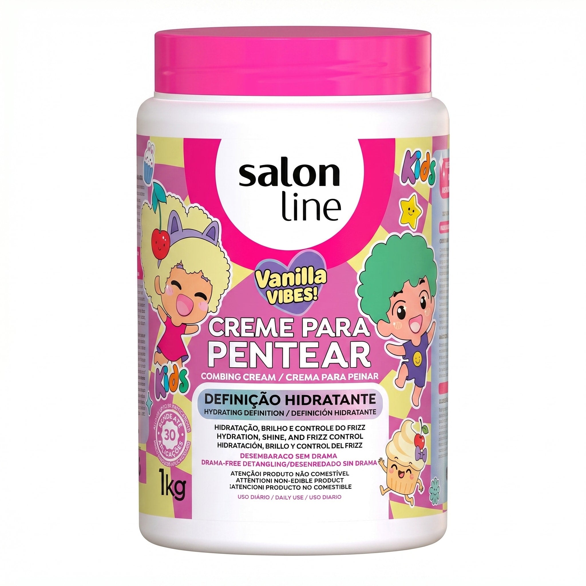 Salon Line #TodeCacho Kids Vanilla Vibes Creme de Pentear 1kg