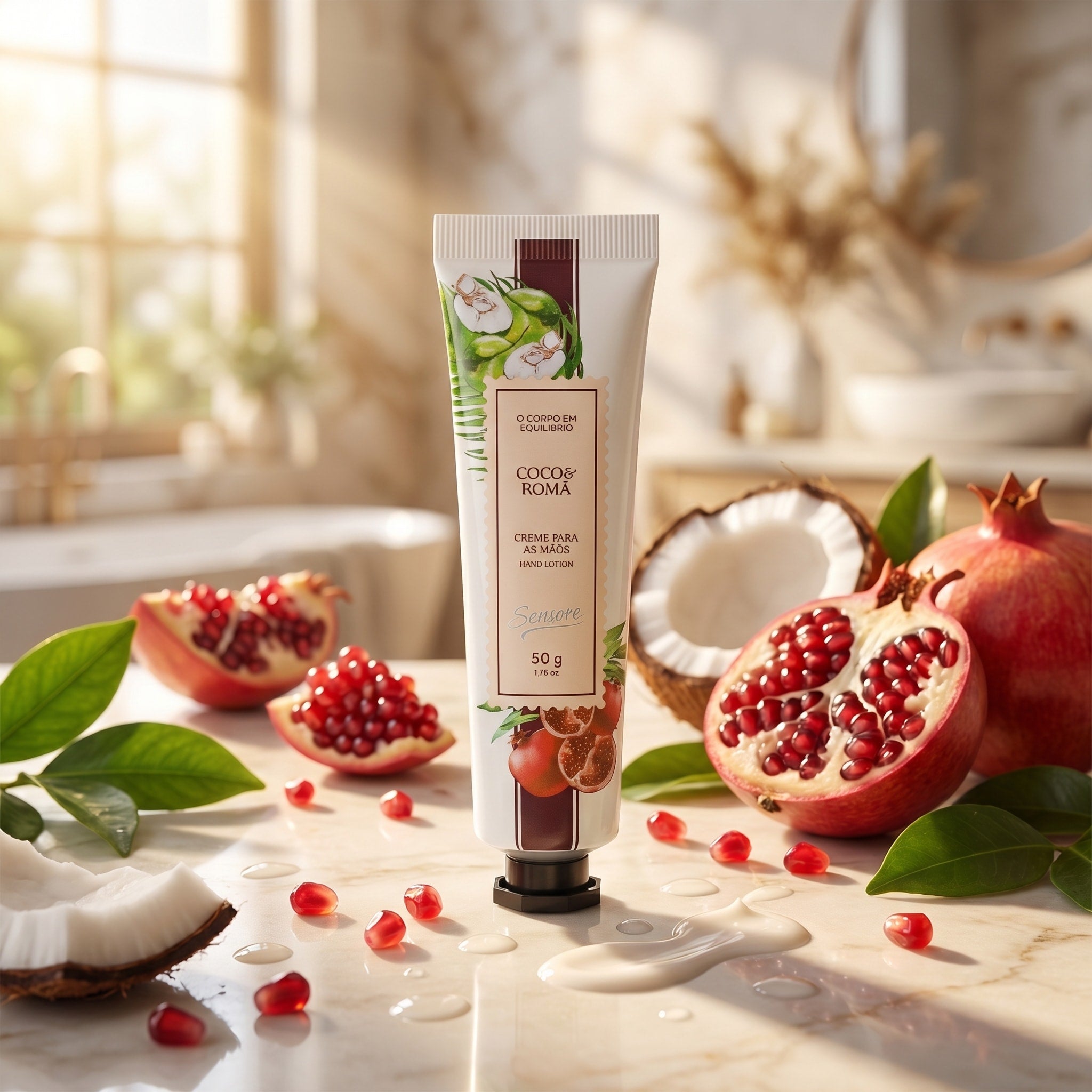 Avatim Creme Hidratante para Mãos Coco & Romã 50g Sensore