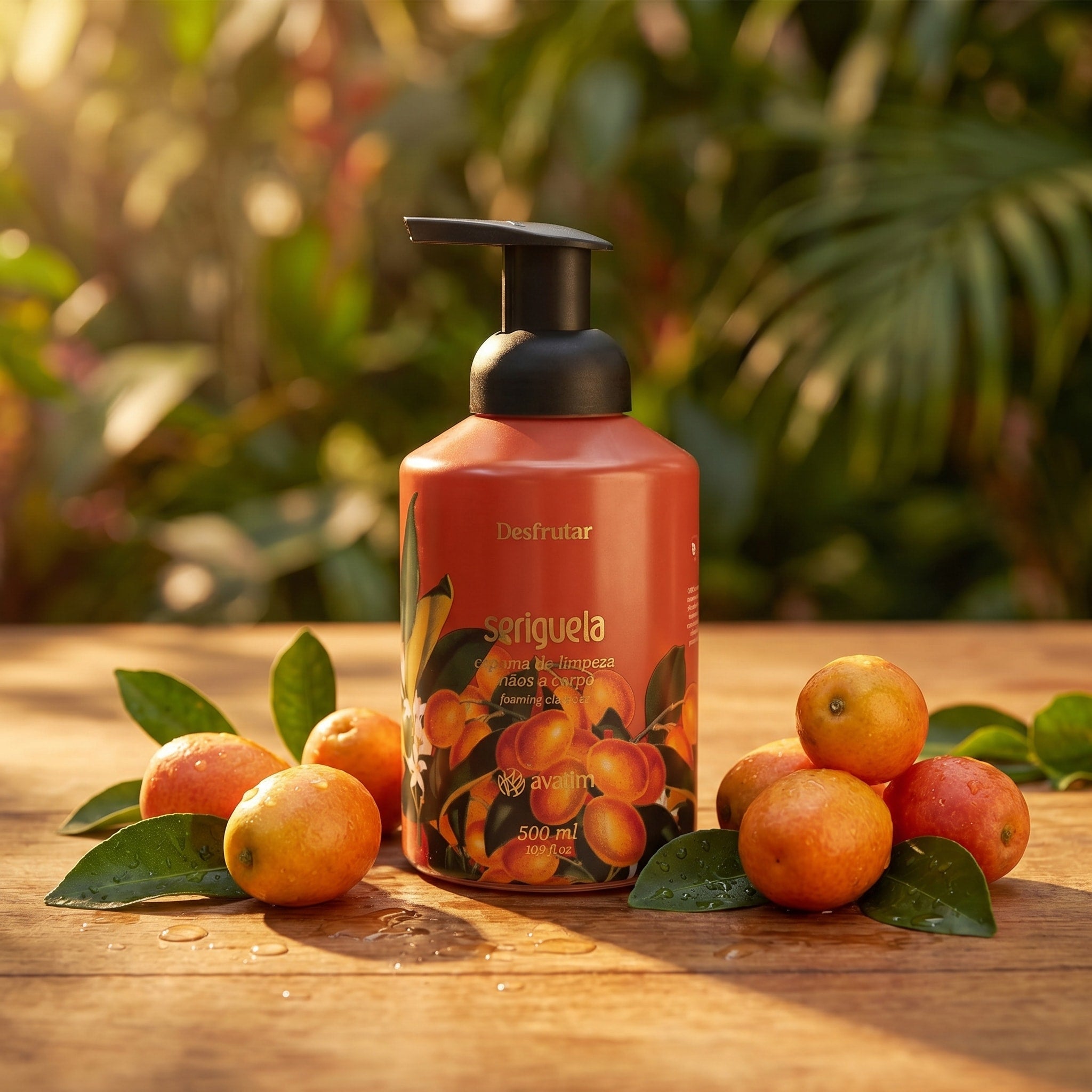 Avatim Espuma de Limpeza Mãos e Corpo Seriguela 500ml Desfrutar