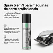 Ragnar Barber Line Spray Refrigerante e Lubrificante para Máquinas de Corte 500ml