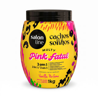 Salon Line Cachos dos Sonhos Pink Fatal Creme Multifuncional 3em1 1kg