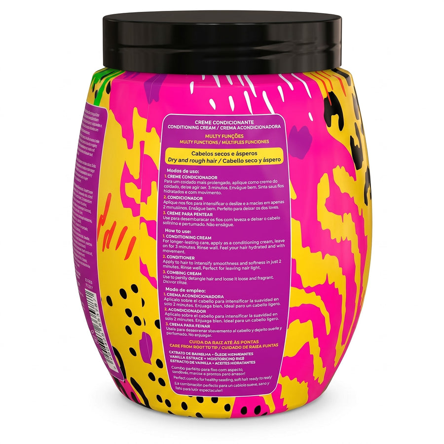 Salon Line Cachos dos Sonhos Pink Fatal Creme Multifuncional 3em1 1kg