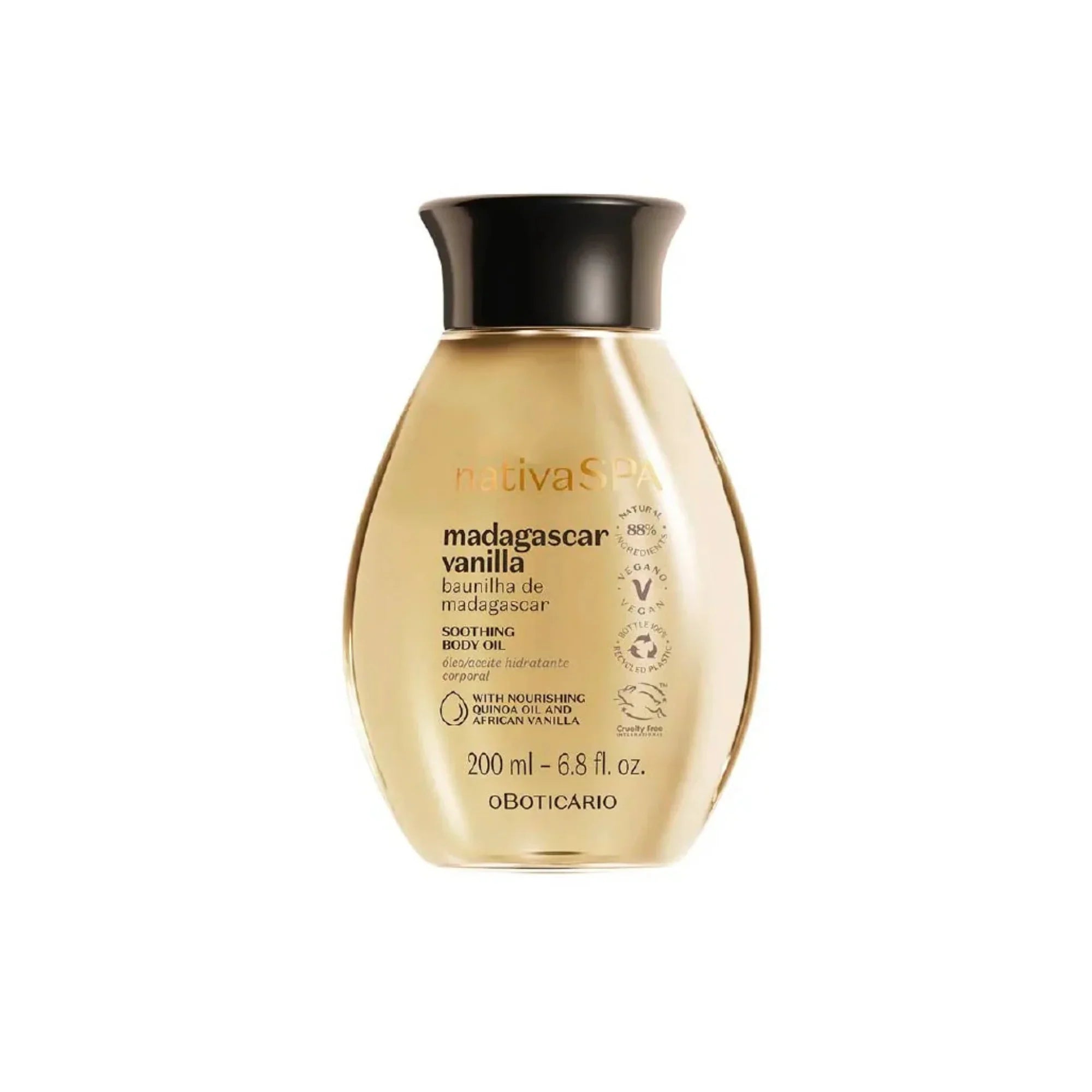 O Boticário Nativa Spa Baunilha de Madagascar Óleo Hidratante 200ml