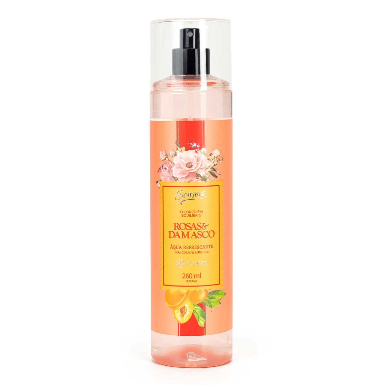 Avatim Água Refrescante para Corpo e Ambiente Rosas & Damasco 260ml Sensore
