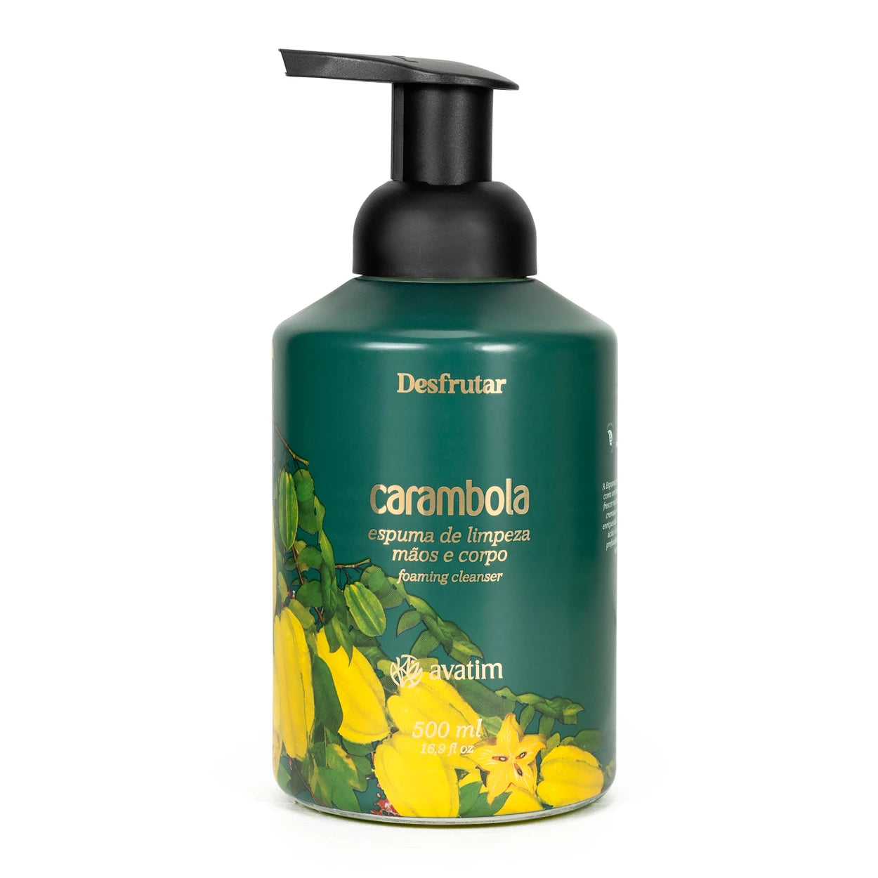 Avatim Espuma de Limpeza Mãos e Corpo Carambola 500ml Desfrutar