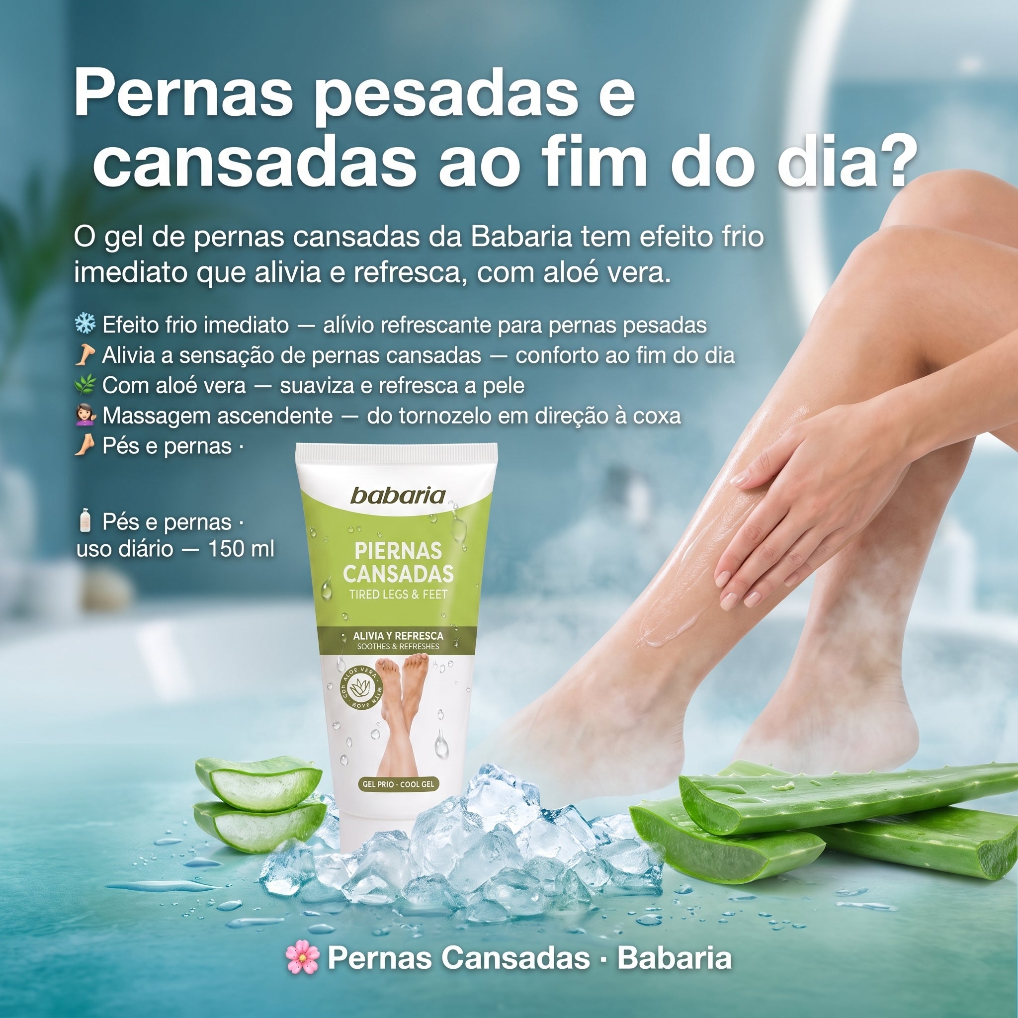 Babaria Gel Pernas Cansadas Efeito Frio 150ml