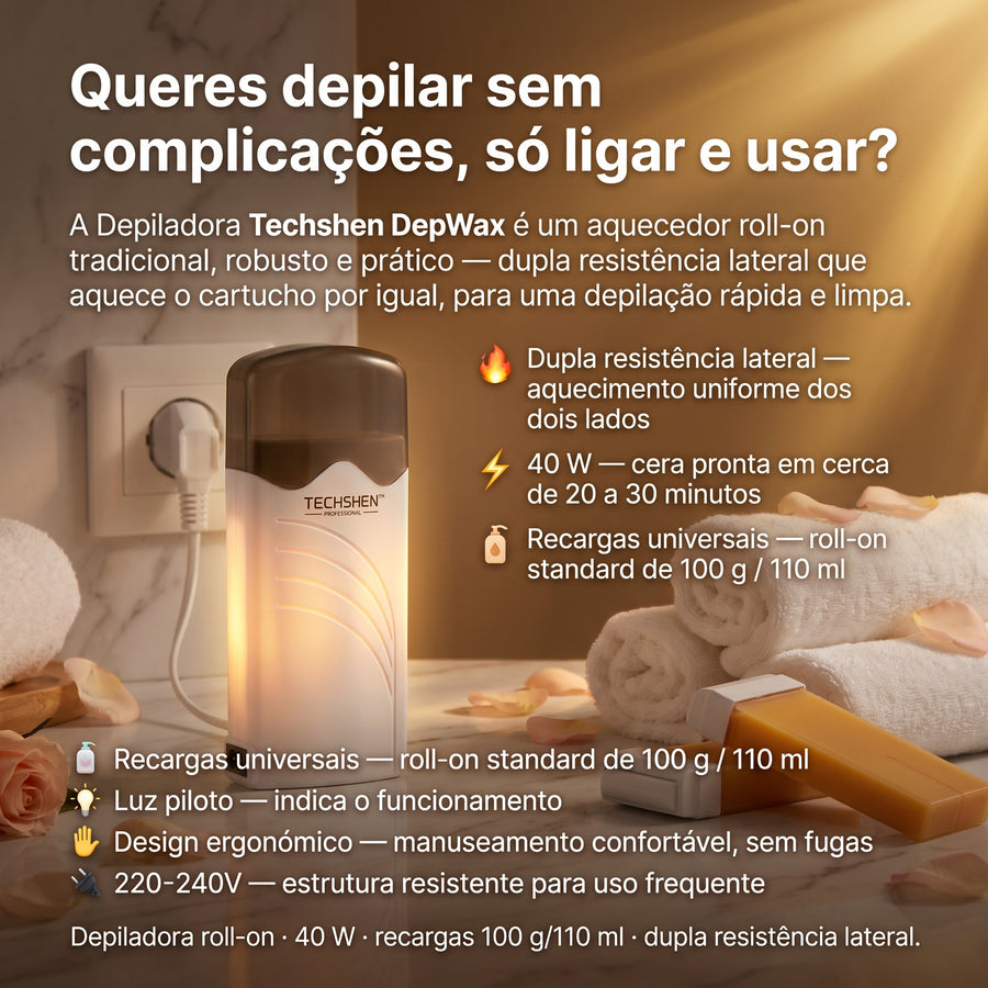 Techshen DepWax — Depiladora Roll-On 40W