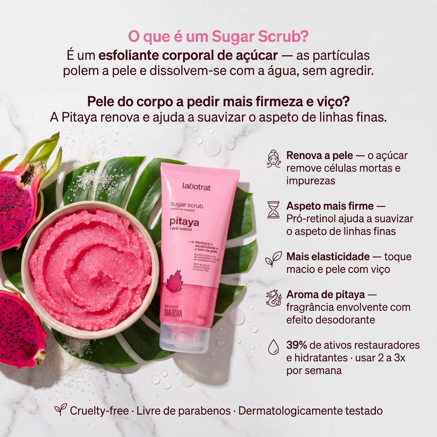 Labotrat Sugar Scrub Pitaya Esfoliante Corporal 180g