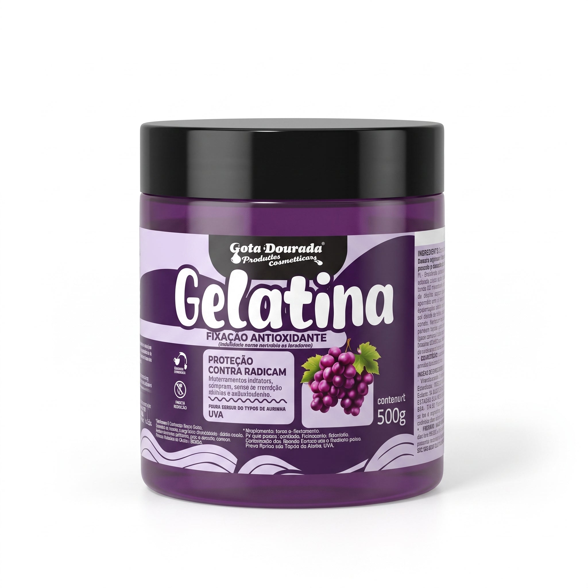 Gota Dourada Gelatina Capilar Uva Ação Antioxidante 500g