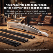 Dompel Navalha Retrátil com 4 Pentes
