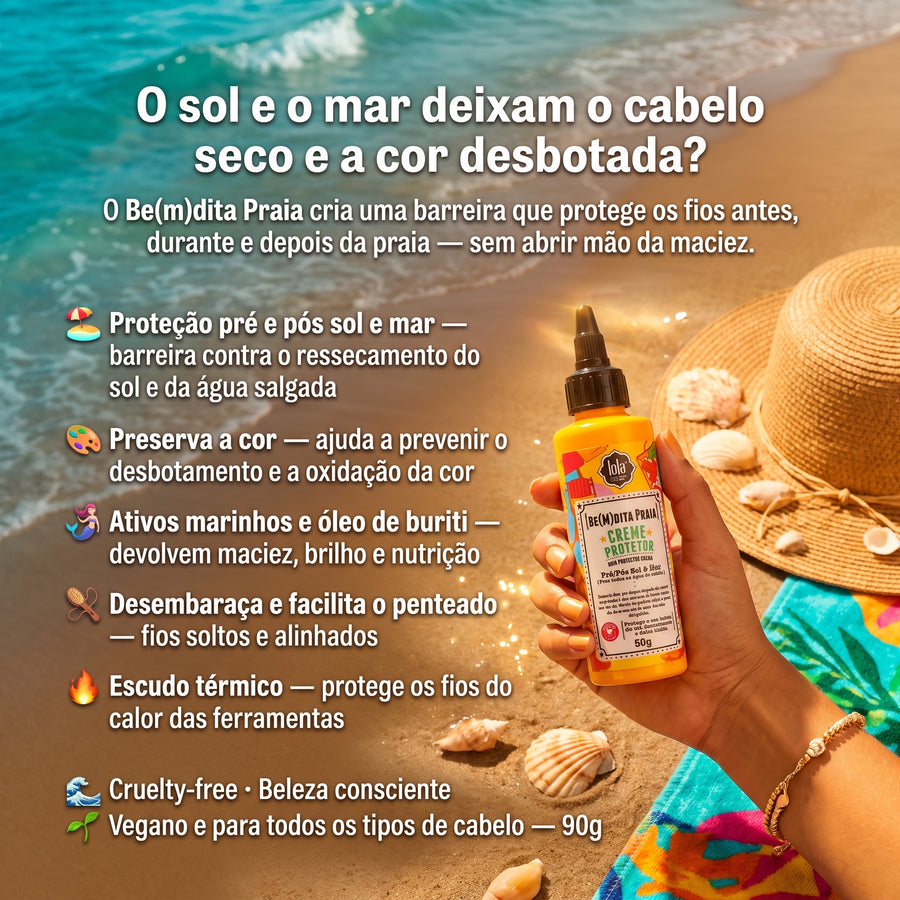 Lola Be(m)dita Praia Creme Protetor Pré e Pós-Sol 90g
