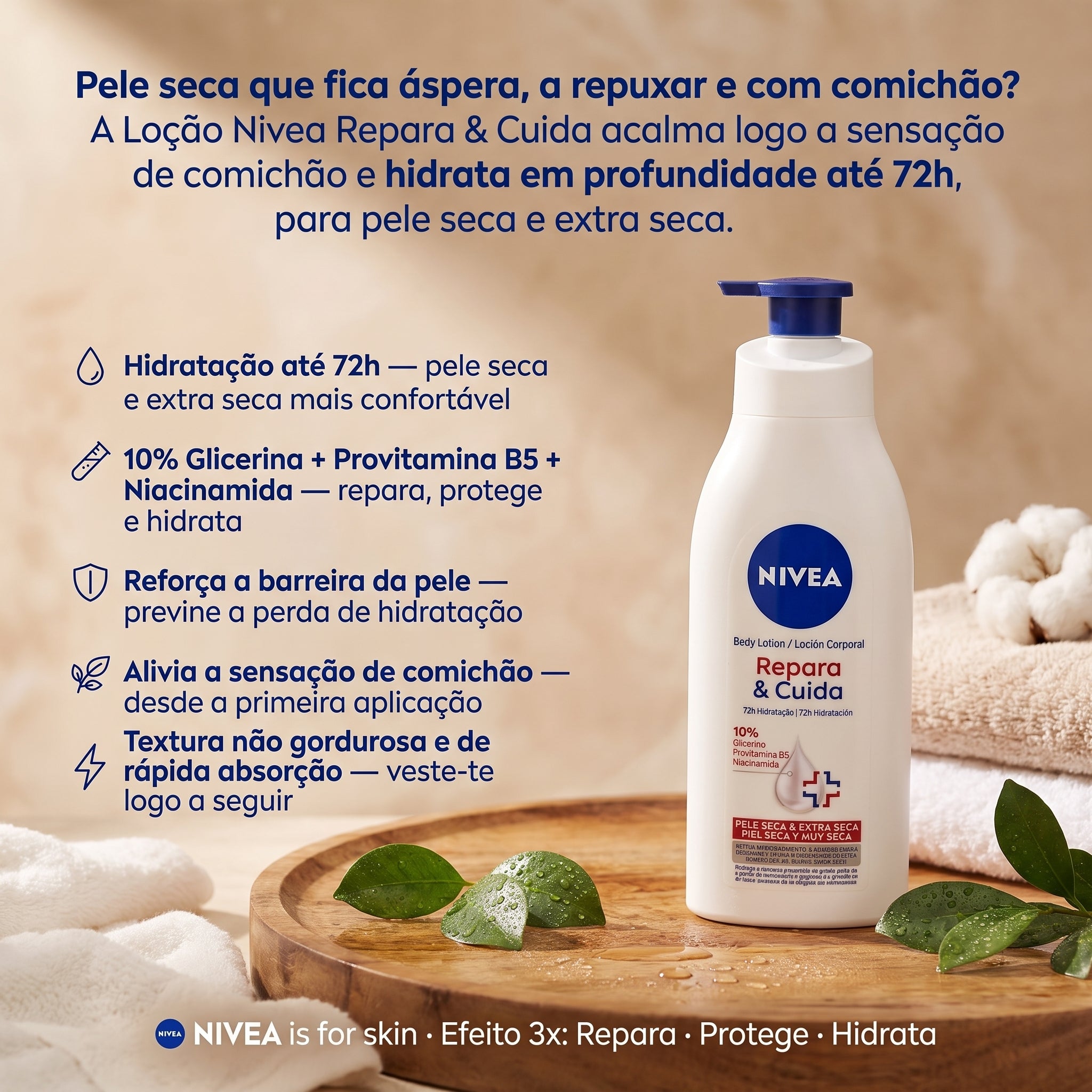 Nivea Loção Corporal Repara & Cuida 400ml