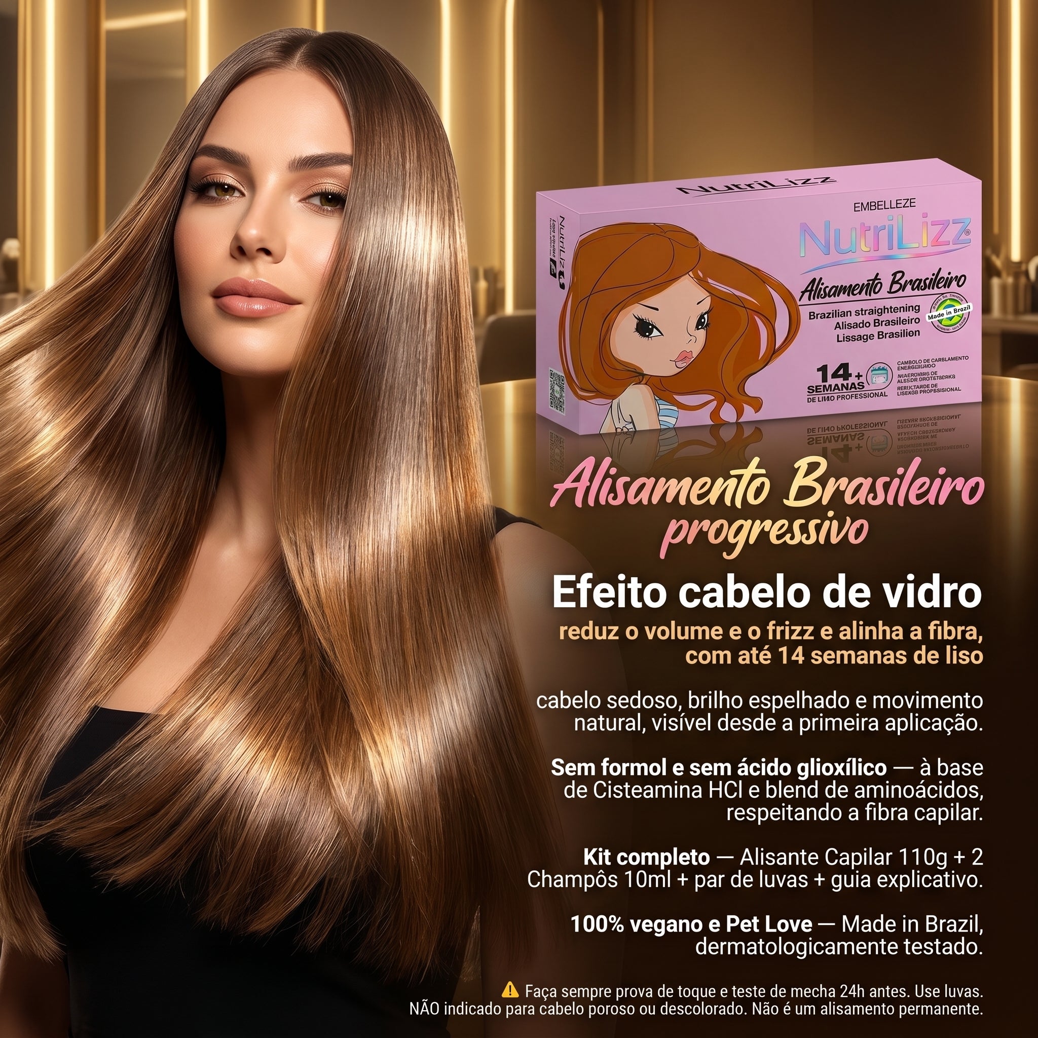 Novex NutriLizz Alisamento Brasileiro 110g — Kit