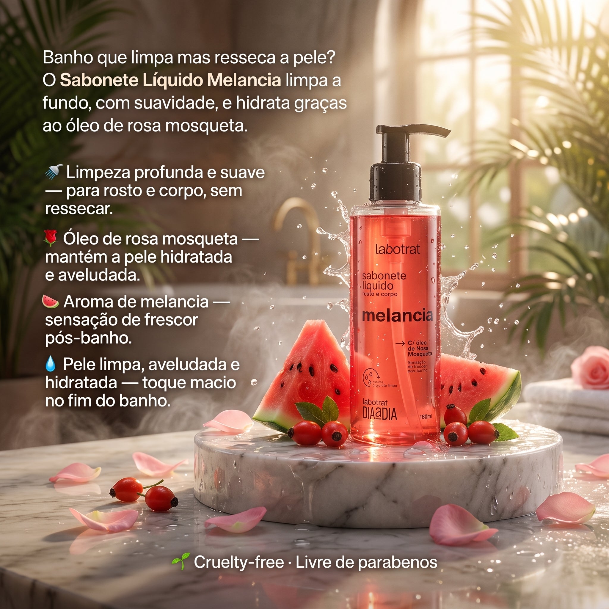 Labotrat Sabonete Líquido Melancia Rosto e Corpo 190ml