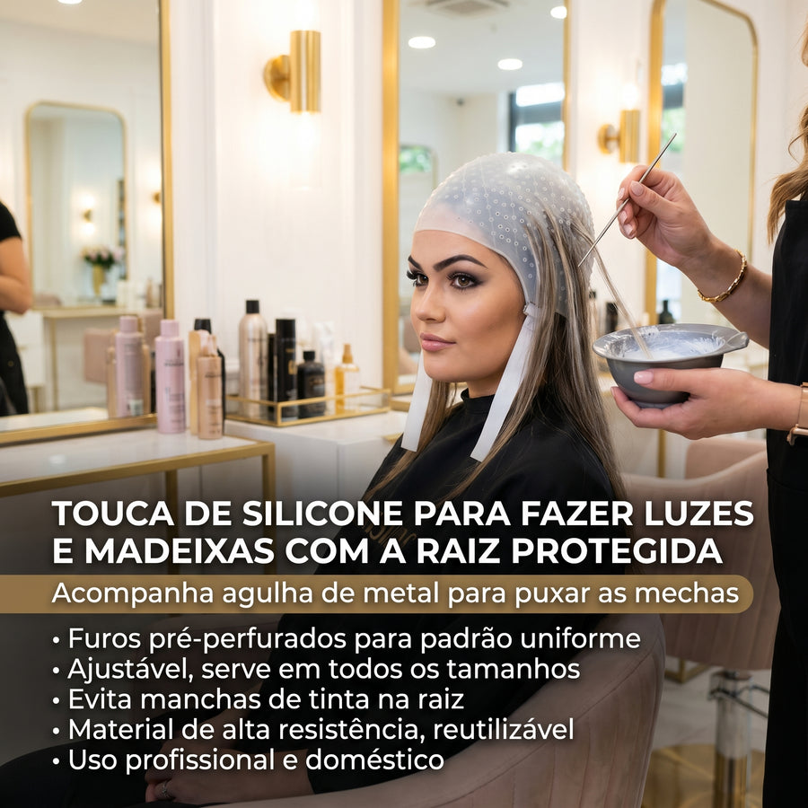 Dompel Touca Classic para Luzes e Madeixas com Agulha