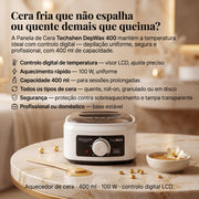 Techshen DepWax 400 — Aquecedor de Cera Profissional 400 ml