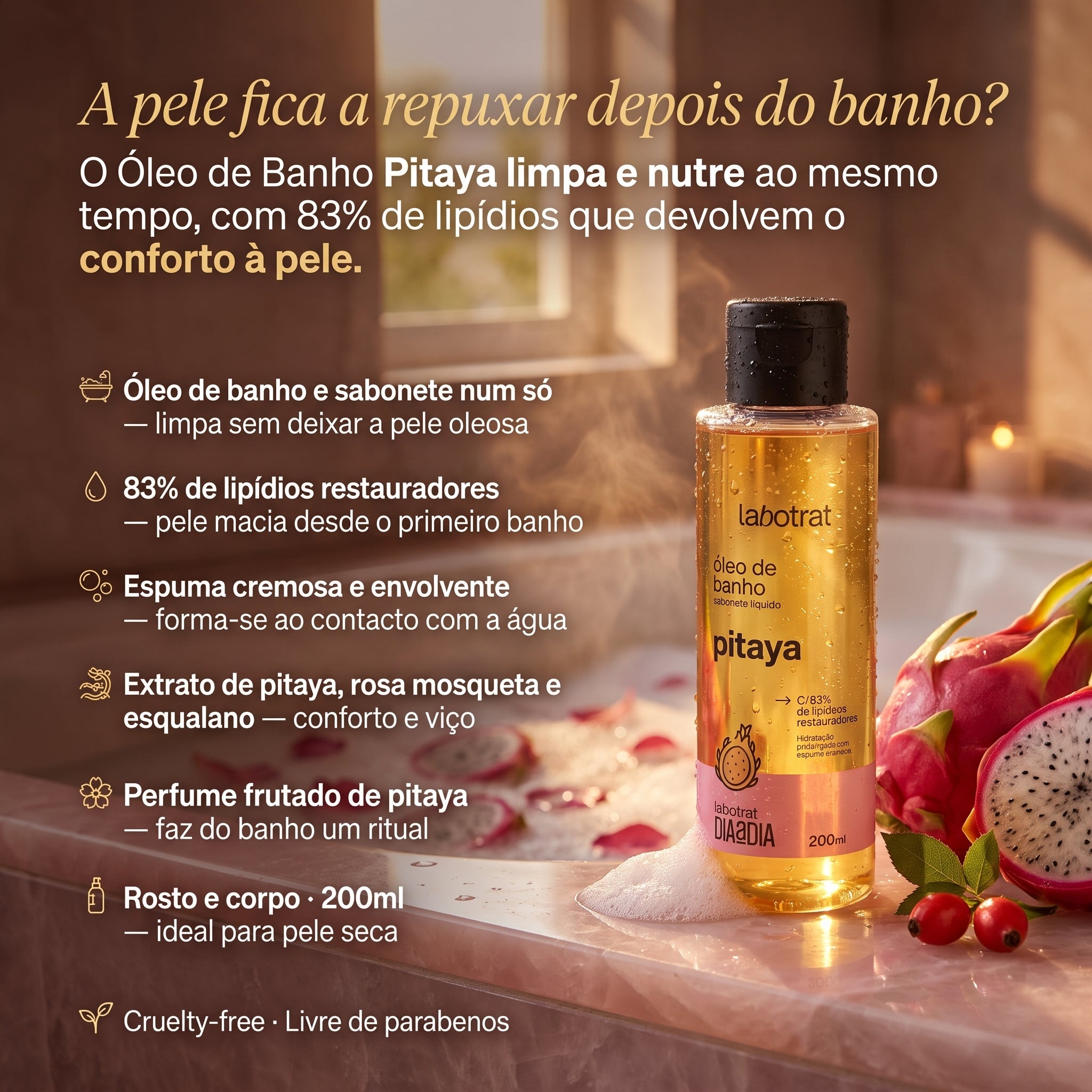 Labotrat Sabonete Óleo de Banho Pitaya 200ml