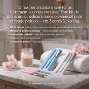 Triunfo Cosmetic Kit de Manicure e Pedicure 4 Peças