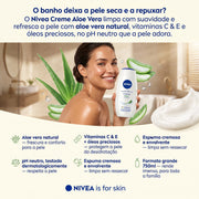 Nivea Gel de Banho Creme Aloe Vera 750ml