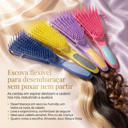 Dompel Escova Desembaraçadora Caracol