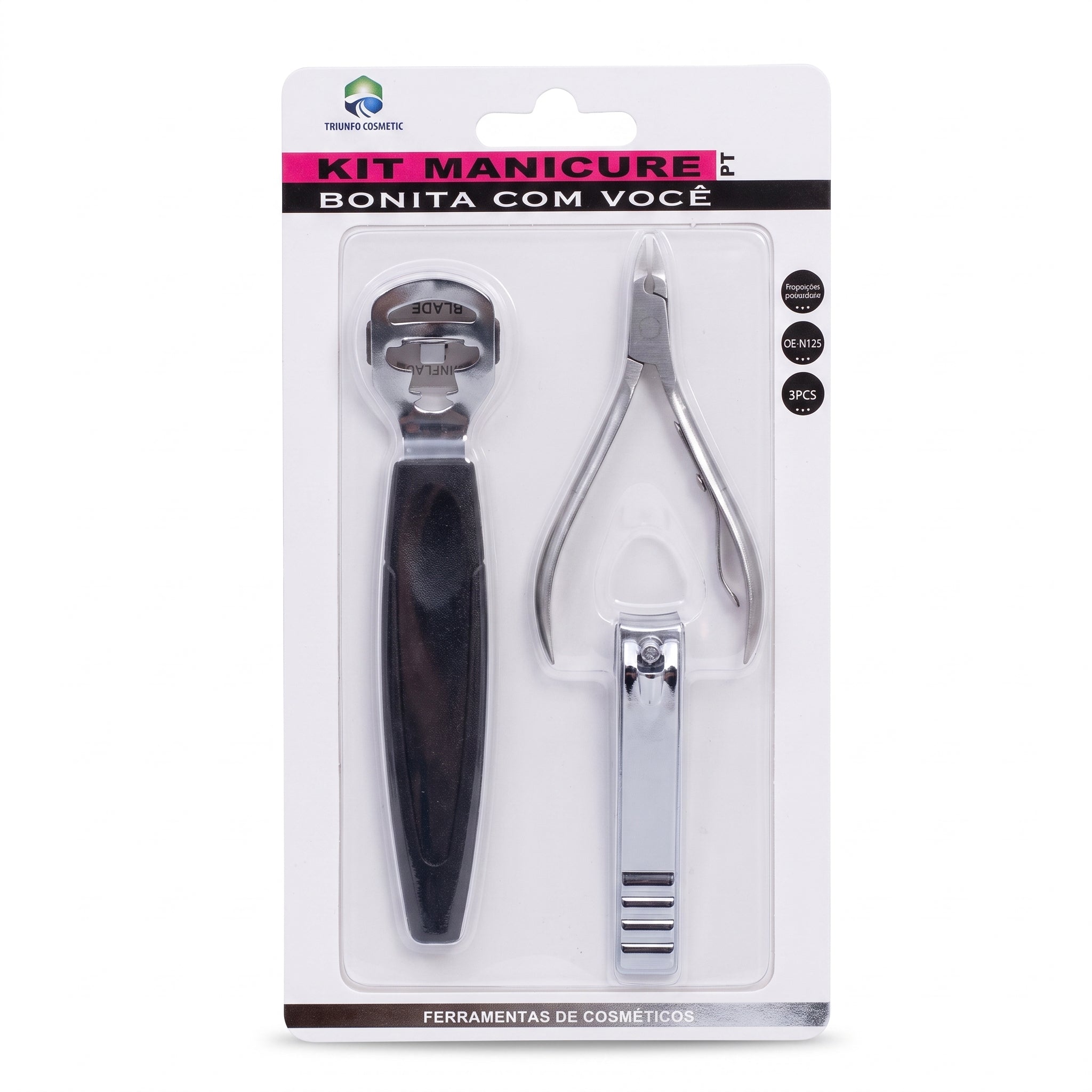 Triunfo Cosmetic Kit de Manicure Bonita com Você 3 Peças