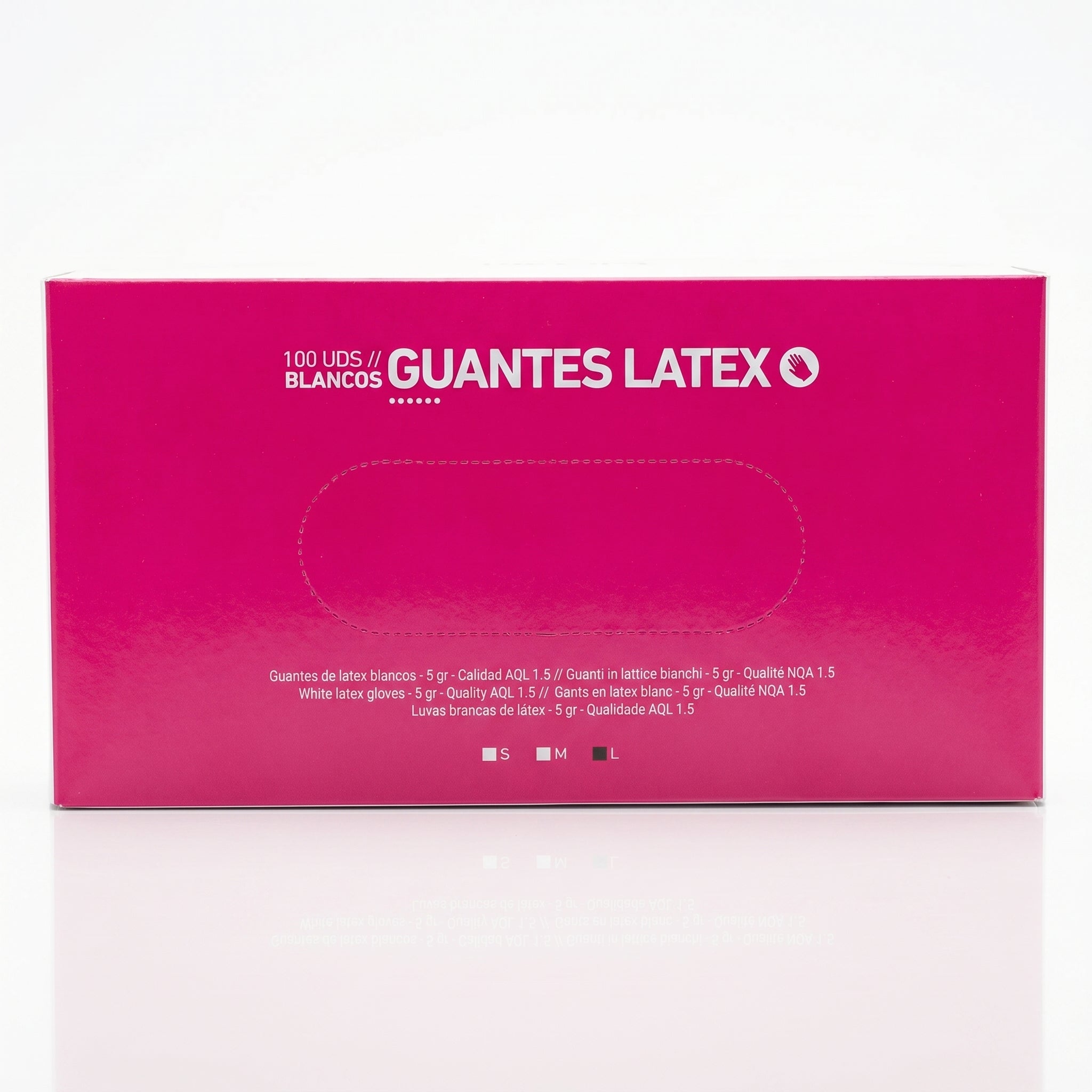 Bifull Luvas de Látex Brancas — 100 Unidades
