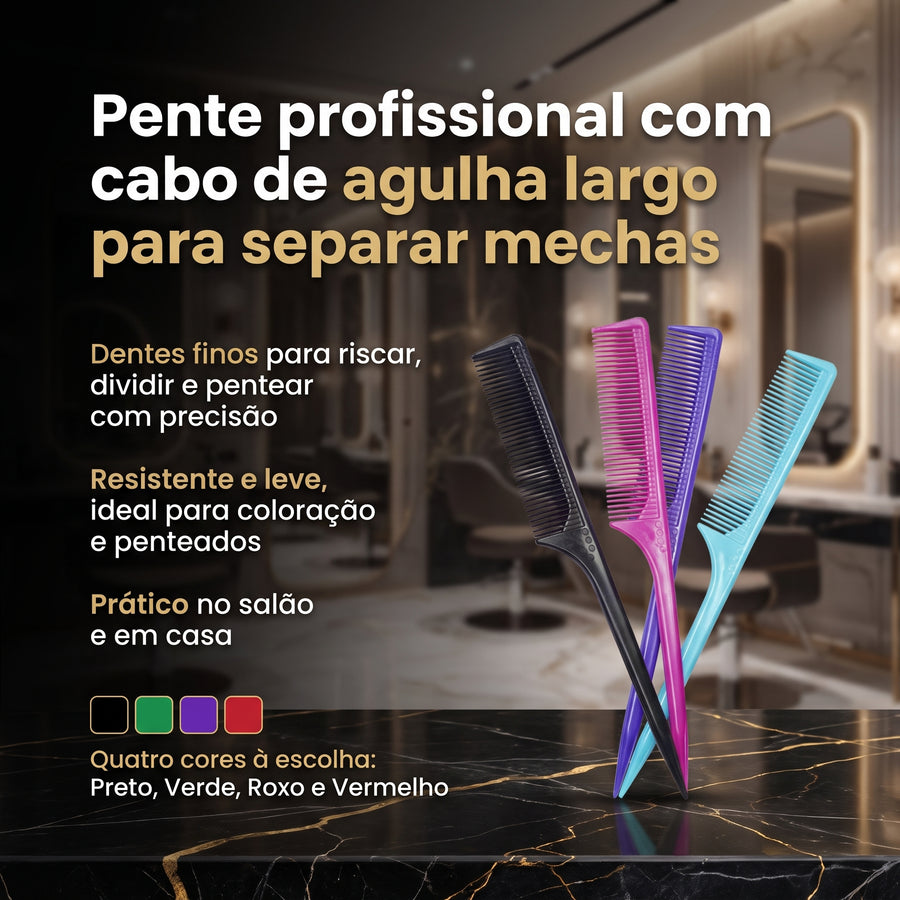 Dompel Pente Profissional Agulha Largo