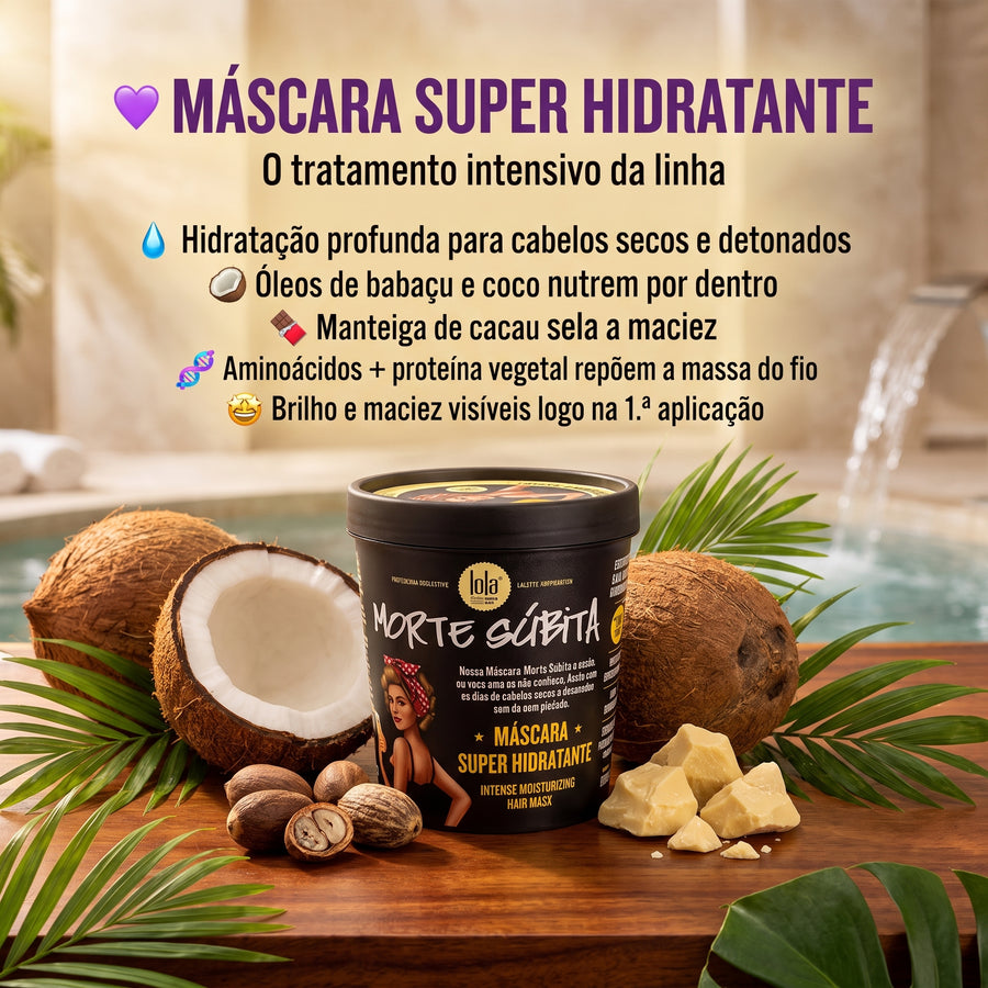 Lola Morte Súbita Pack Hidratação Intensa — Shampoo + Condicionador + Máscara