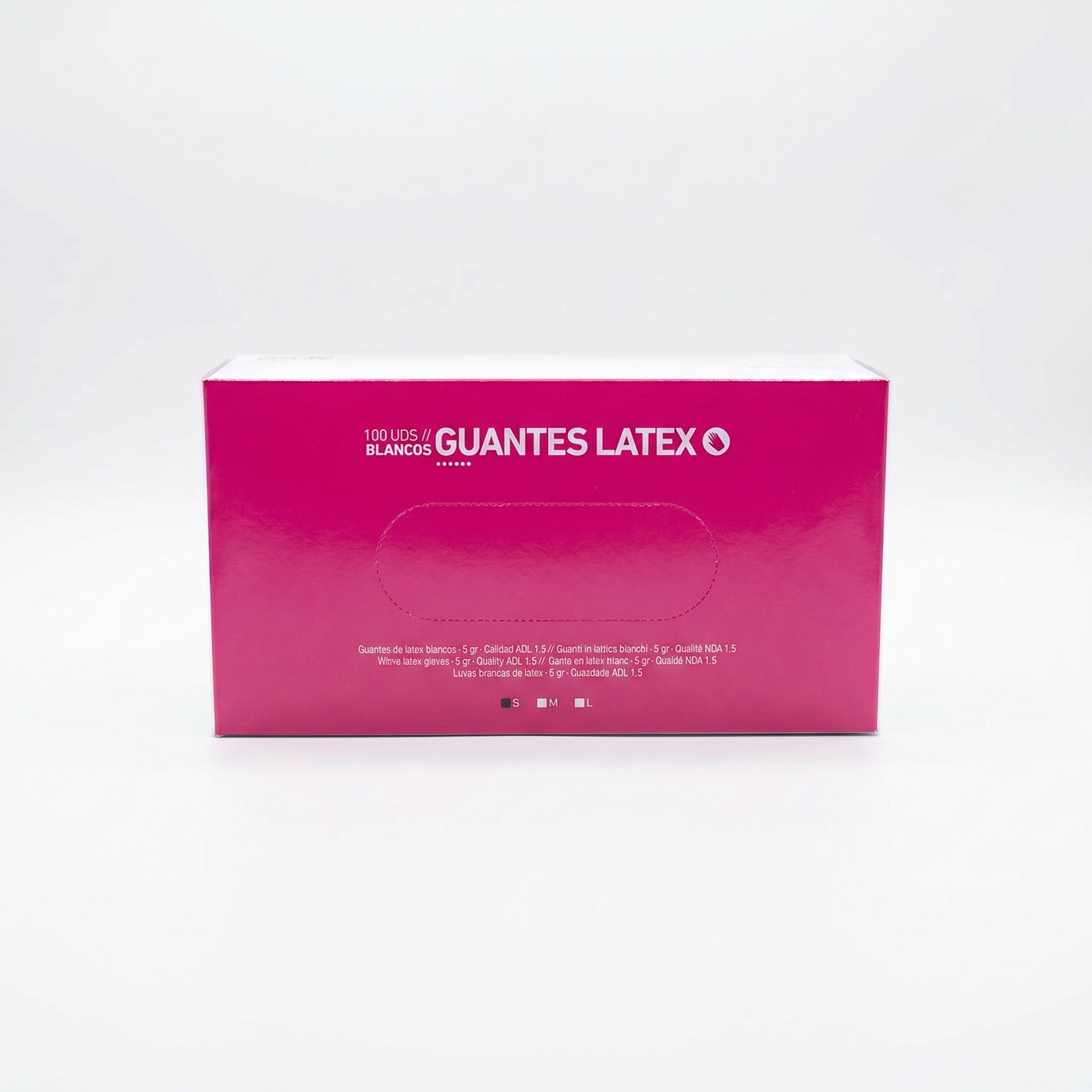Bifull Luvas de Látex Brancas — 100 Unidades