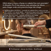 RickiParodi Ultraslim Pro S Prancha de Cabelo 230°C