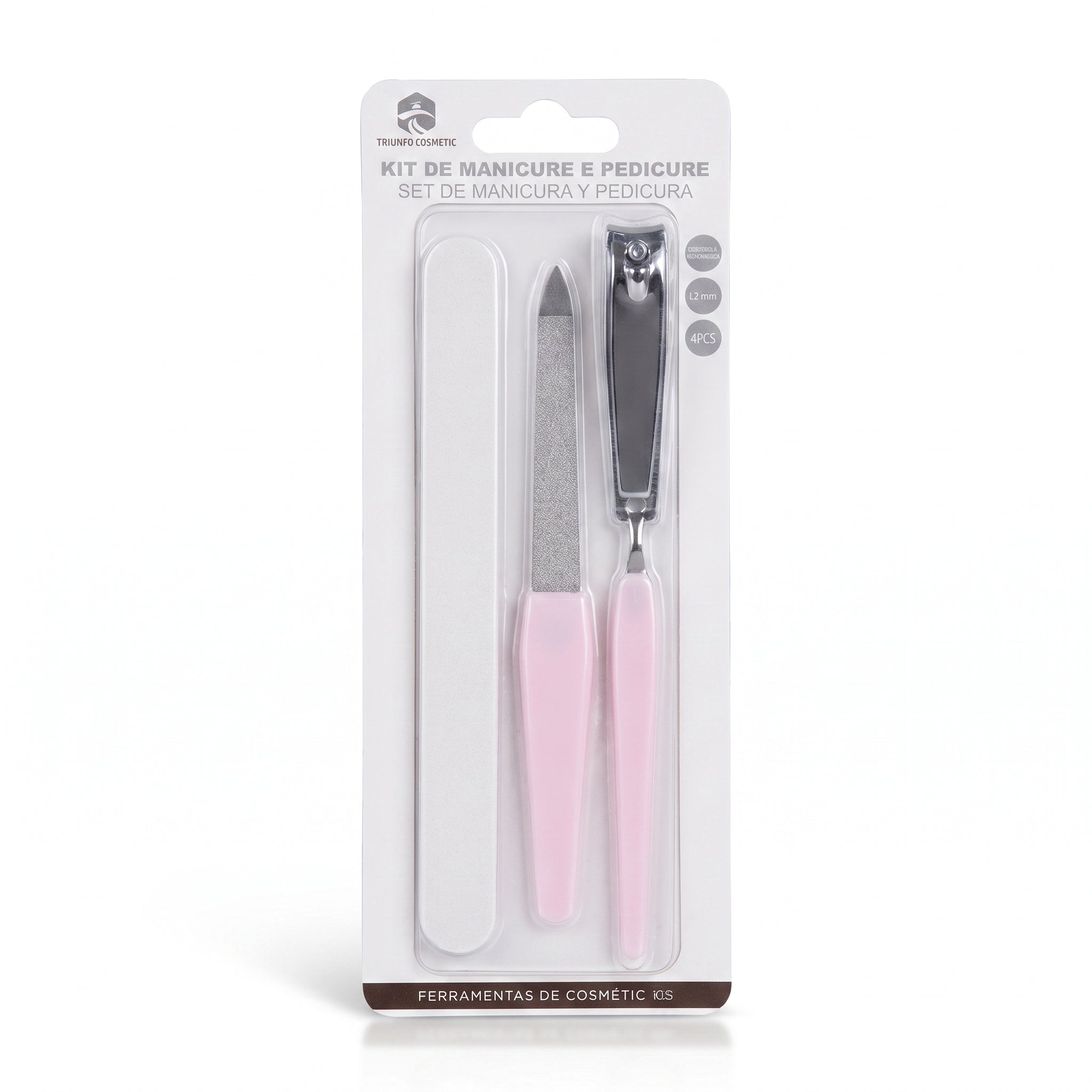 Triunfo Cosmetic Kit de Manicure e Pedicure 4 Peças
