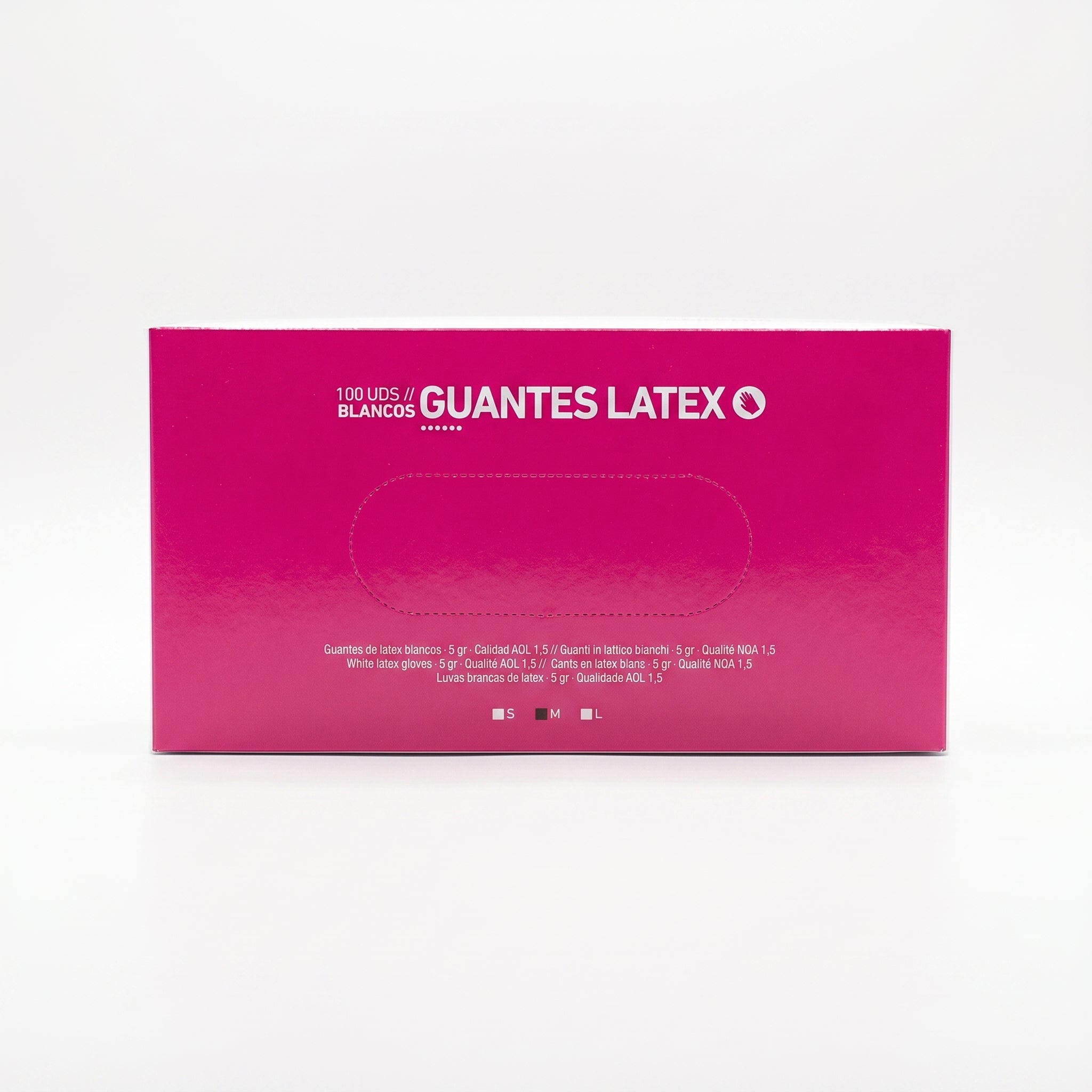 Bifull Luvas de Látex Brancas — 100 Unidades