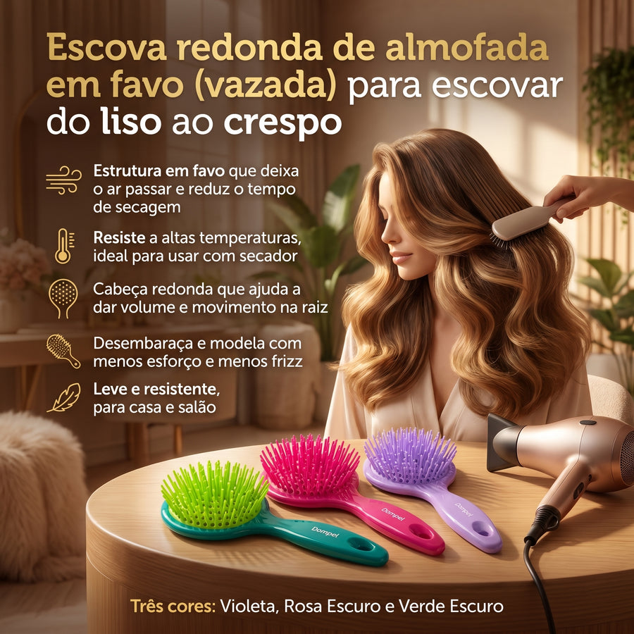 Dompel Escova Favo Redonda