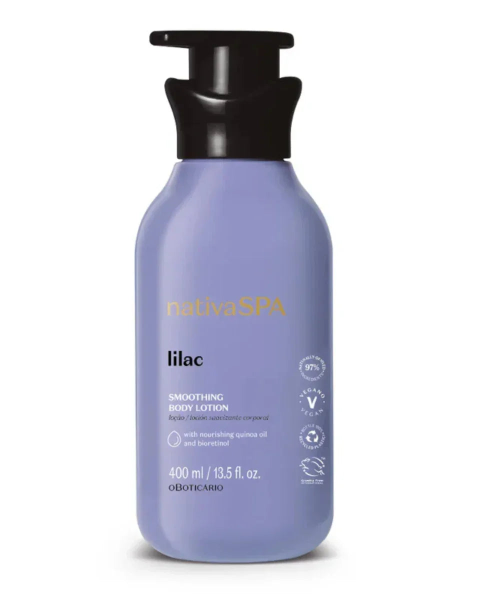 O Boticário Loção Hidratante Nativa SPA Lilac 400ml - Ilha dos cosméticos